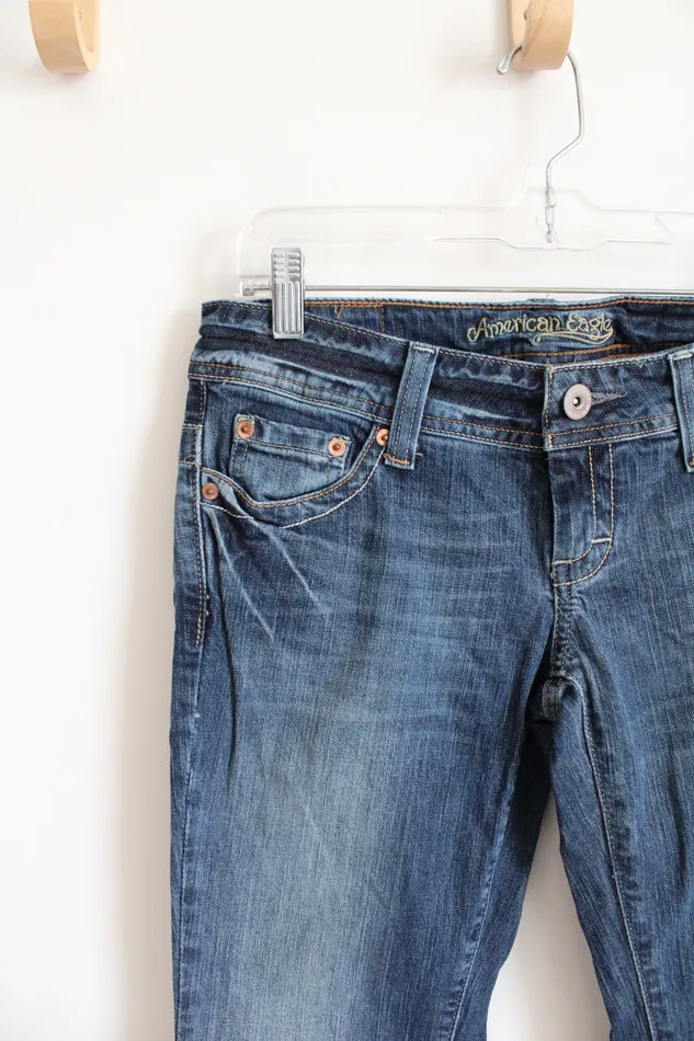 American Eagle Artist Dark Wash Jeans 4 Short American Eagle Earrings