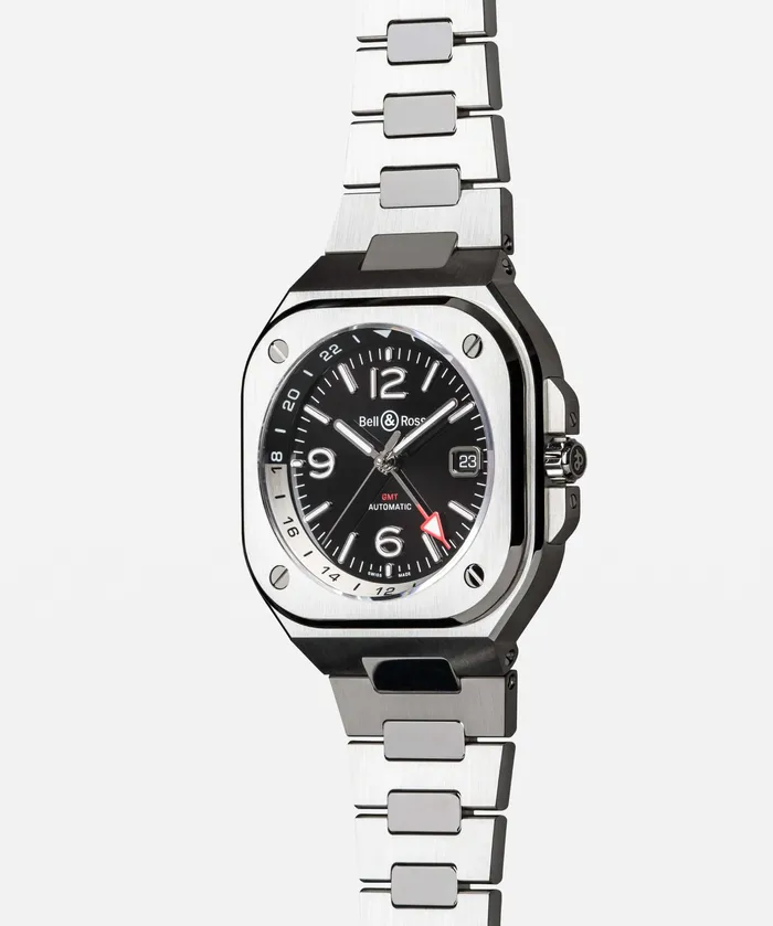 Bell Ross Bell Ross BR 05 GMT Black Steel Watch Earrings