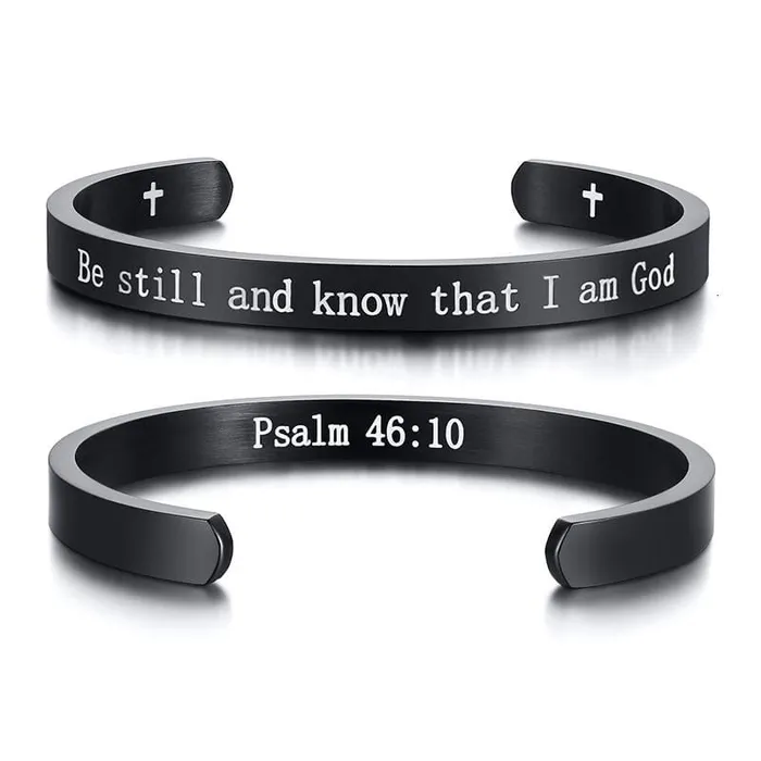 Bracelets Bible Verse Bracelet br Be Still Cuff Lords Guidance