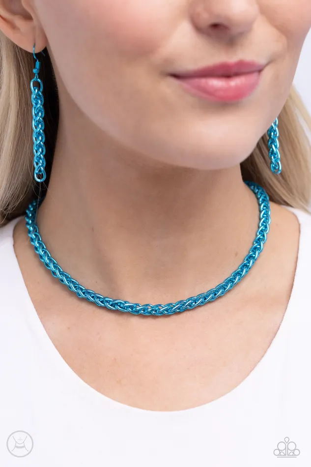 Braided Battalion Blue Paparazzi Accessories Rings