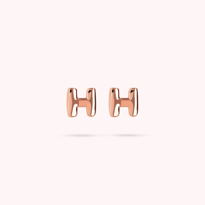 Bronzallure Earrings Orecchini a Lobo con Lettera
