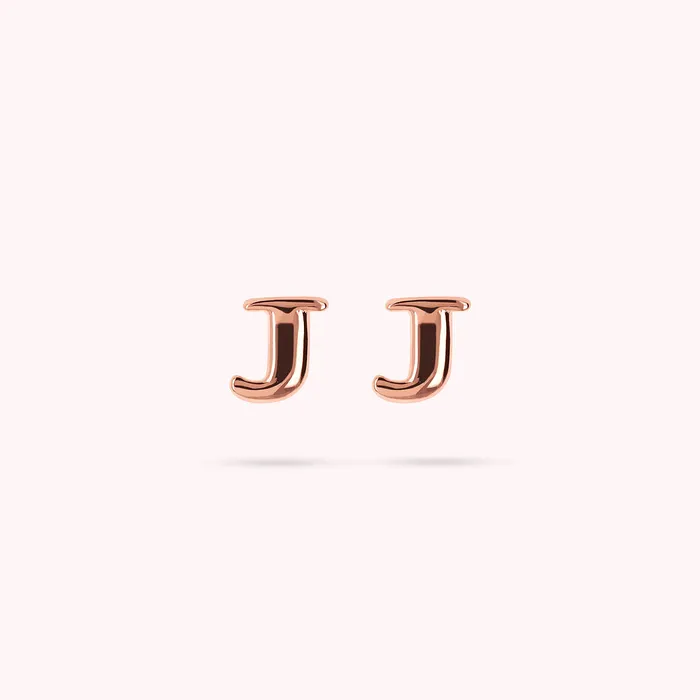 Bronzallure Earrings Orecchini a Lobo con Lettera