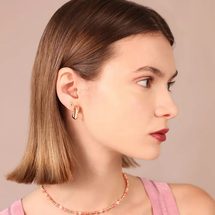 Bronzallure Earrings Orecchini a Lobo con Lettera