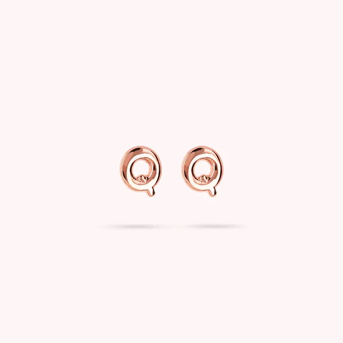 Bronzallure Earrings Orecchini a Lobo con Lettera