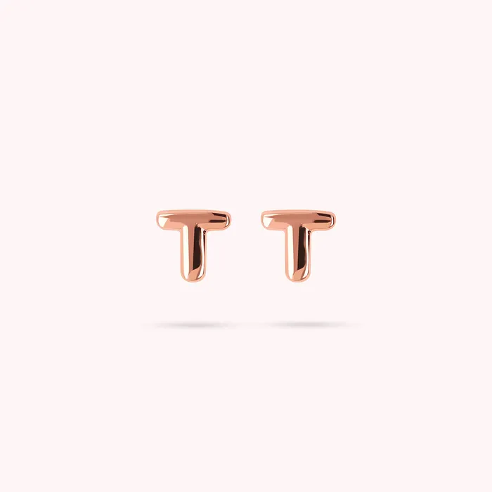 Bronzallure Earrings Orecchini a Lobo con Lettera