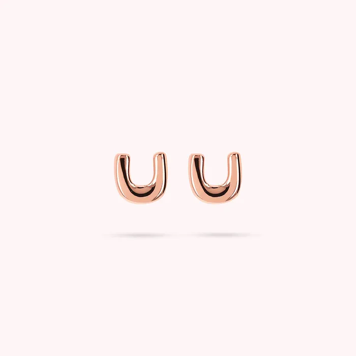 Bronzallure Earrings Orecchini a Lobo con Lettera