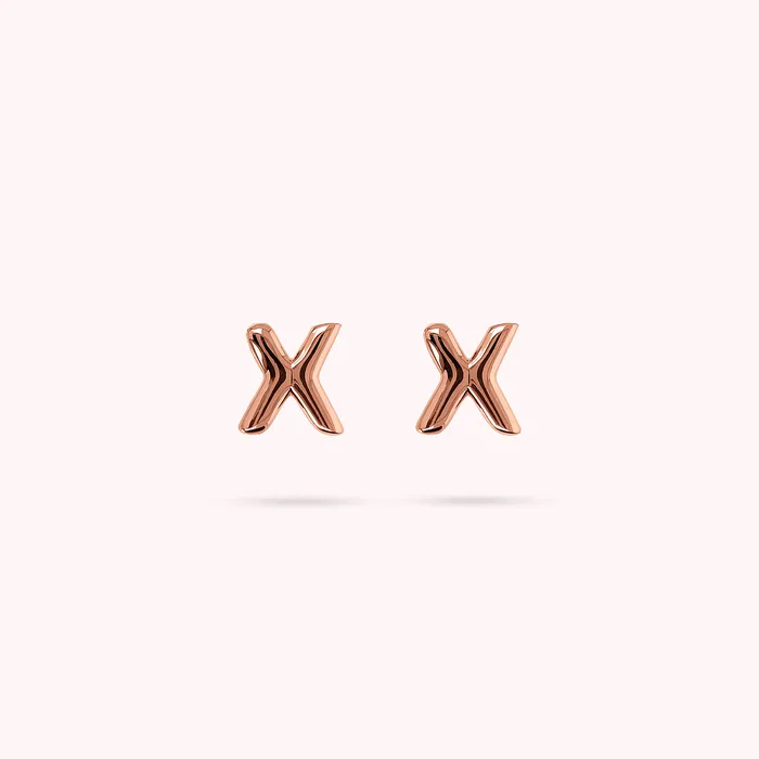 Bronzallure Earrings Orecchini a Lobo con Lettera
