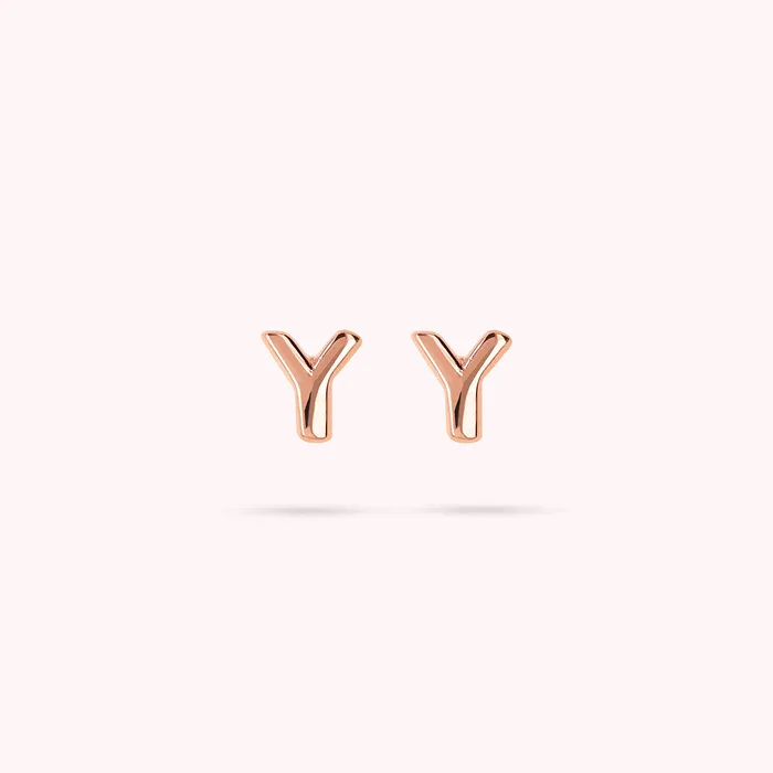 Bronzallure Earrings Orecchini a Lobo con Lettera