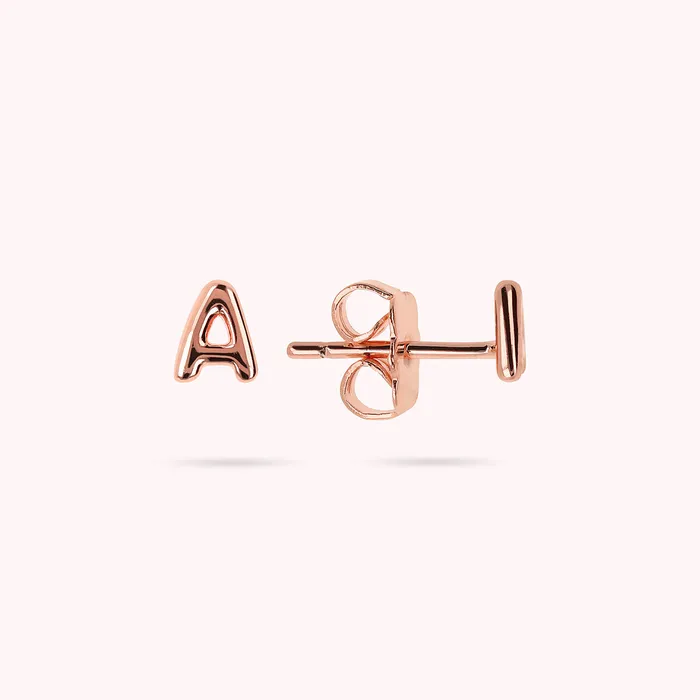 Bronzallure Earrings Orecchini a Lobo con Lettera