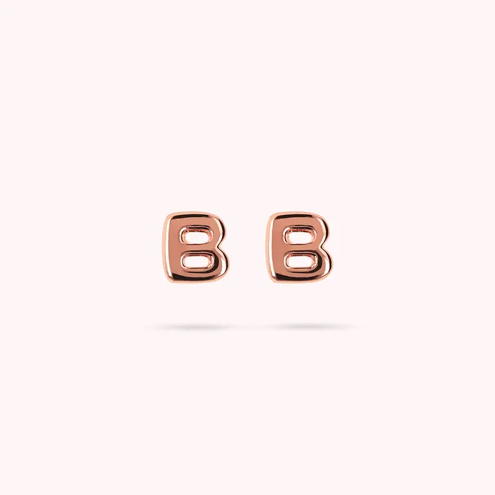 Bronzallure Earrings Orecchini a Lobo con Lettera