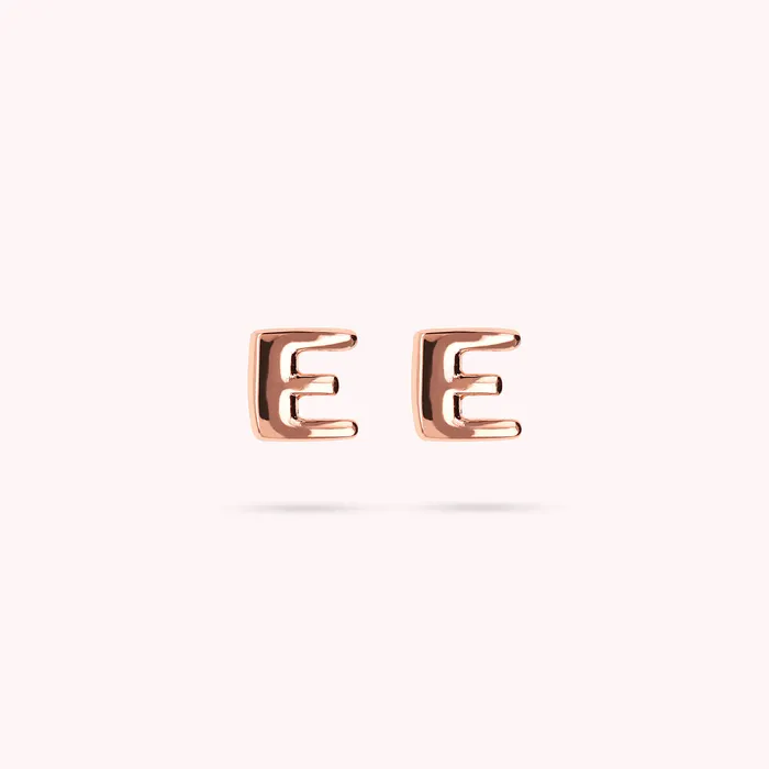 Bronzallure Earrings Orecchini a Lobo con Lettera