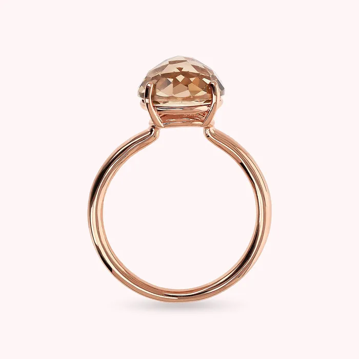 Bronzallure Rings Anello Cocktail con Prisma Gem Tonda Taglio Mosaico