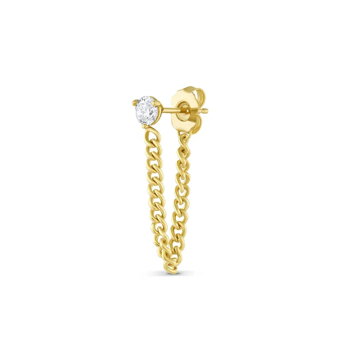 Chateaux Chain Sparkle Stud Earring Consider the Wldflwrs Earrings