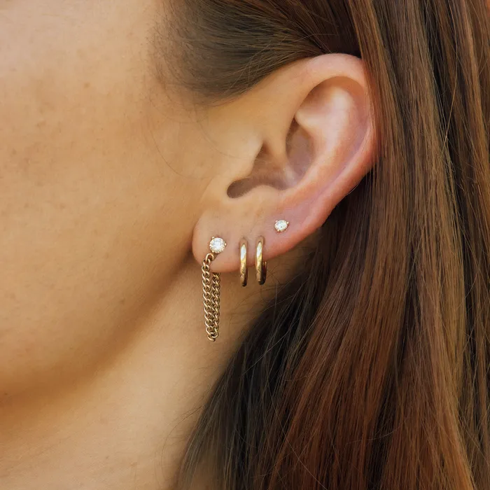 Chateaux Chain Sparkle Stud Earring Consider the Wldflwrs Earrings