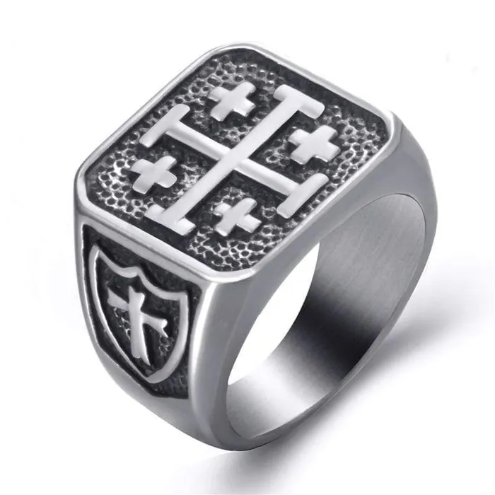 Christian Ring br Jerusalem Cross Lords Guidance Rings