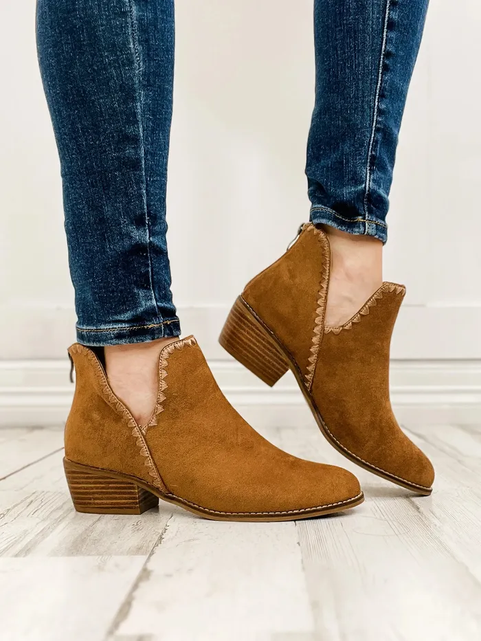 Corkys Earrings Corkys Spice It Up Faux Suede Booties Tobacco