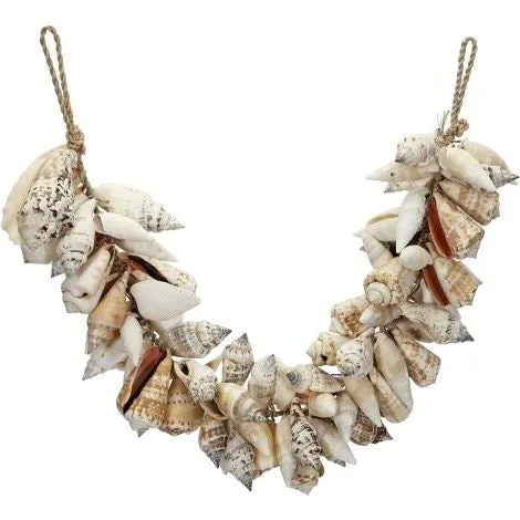 Decorative White Sea Shells Rope Garland 21 RAINBOWCRAFT Rings