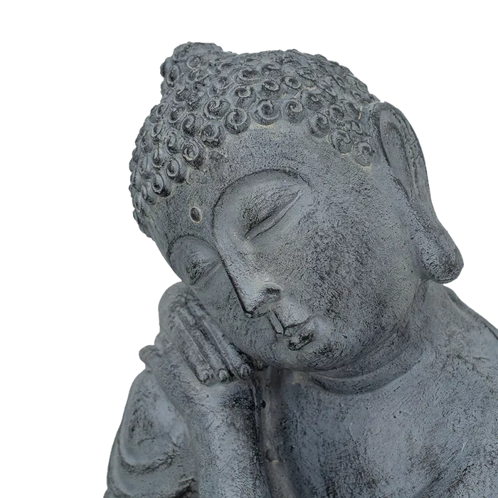 Earrings AB Home Gray Resting Buddha Statue