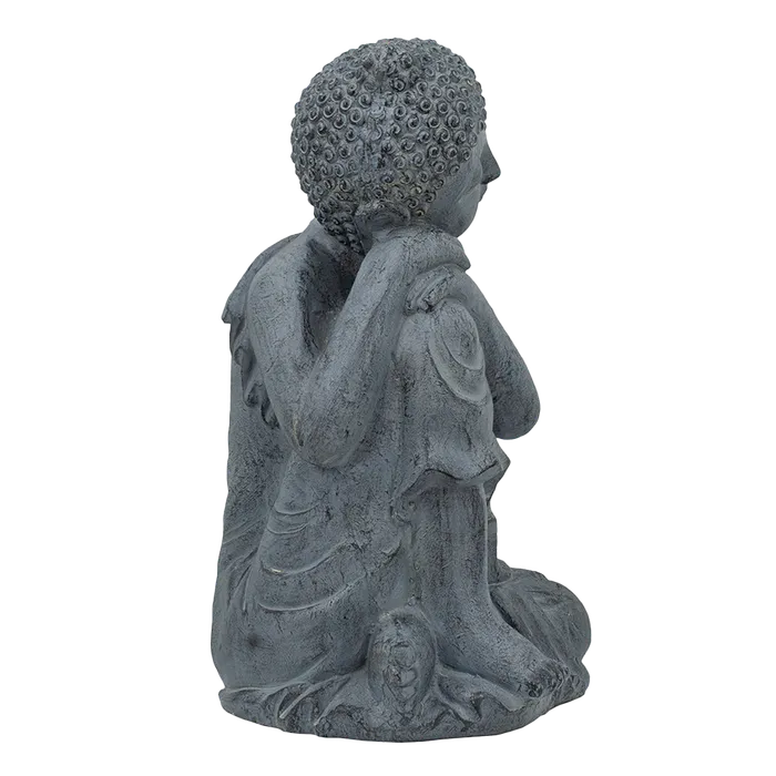 Earrings AB Home Gray Resting Buddha Statue