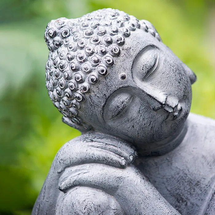 Earrings AB Home Gray Resting Buddha Statue