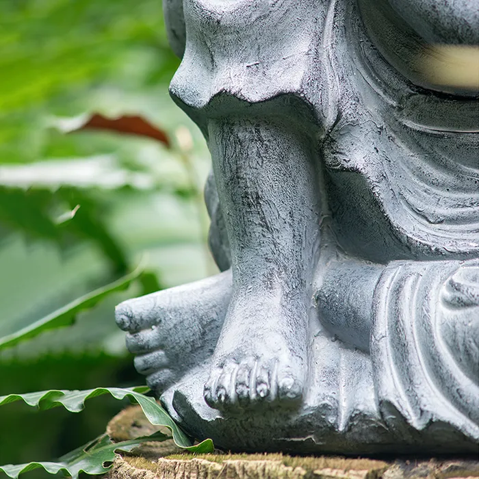 Earrings AB Home Gray Resting Buddha Statue