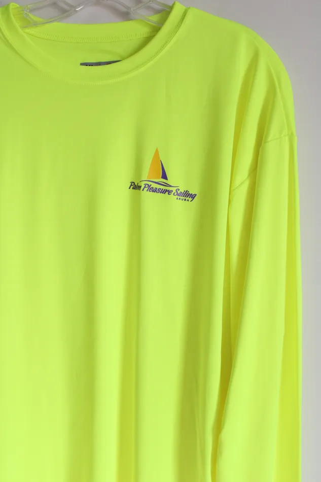 Earrings A4 A4 Neon Yellow Palm Pleasure Sailing Long Sleeved Shirt XL