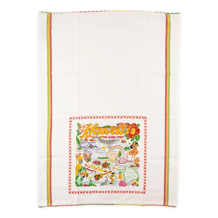 Earrings CATSTUDIO Catstudio Hawaiian Isles Cotton Dish Towel