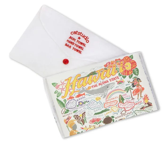 Earrings CATSTUDIO Catstudio Hawaiian Isles Cotton Dish Towel
