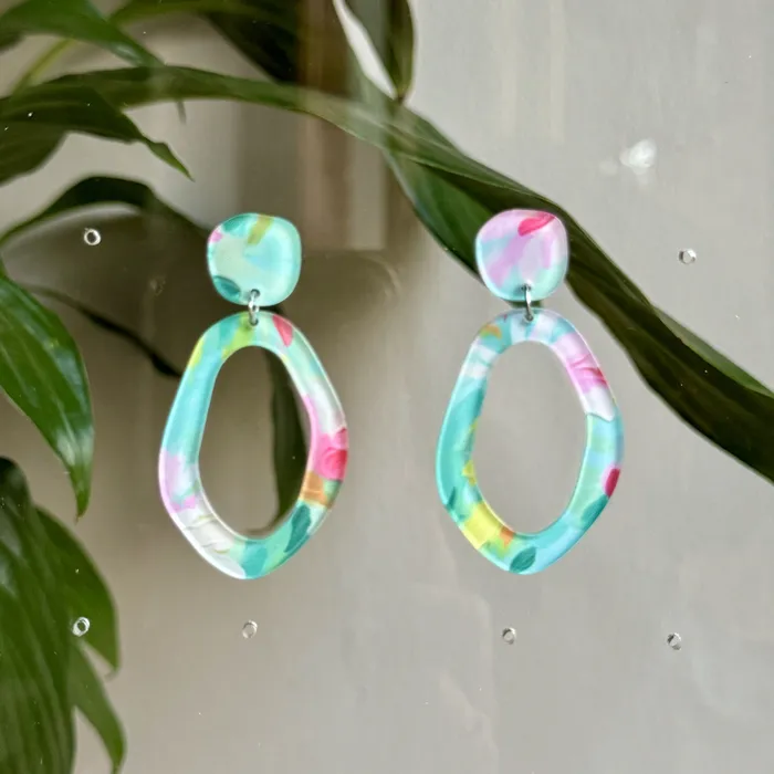 Earrings CUTTING CRAFTS Dangling Earrings Abstract Diamond Earrings CUTTING CRAFTS Dangling Earrings Abstract Diamond