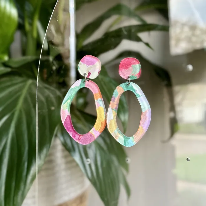 Earrings CUTTING CRAFTS Dangling Earrings Abstract Diamond Earrings CUTTING CRAFTS Dangling Earrings Abstract Diamond
