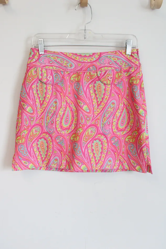 Earrings EP EP Pro Pink Paisley Golf Skort 2