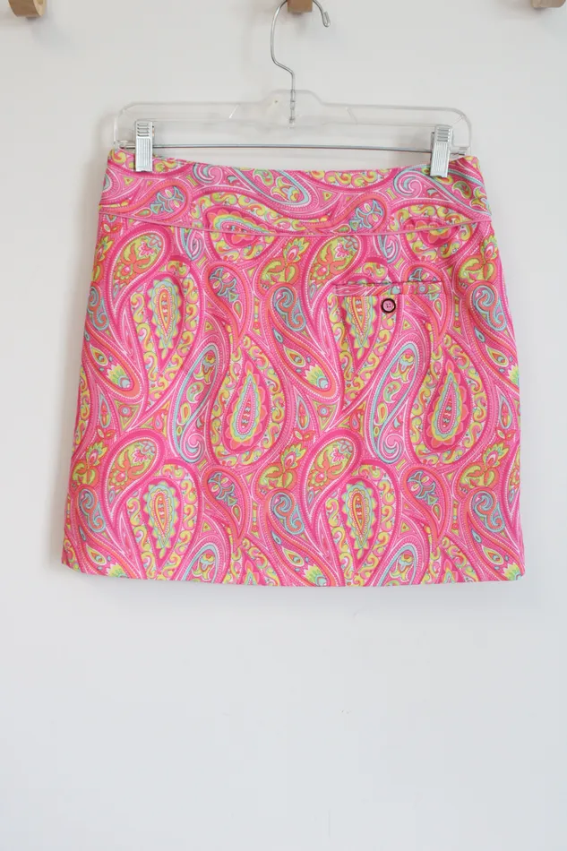 Earrings EP EP Pro Pink Paisley Golf Skort 2