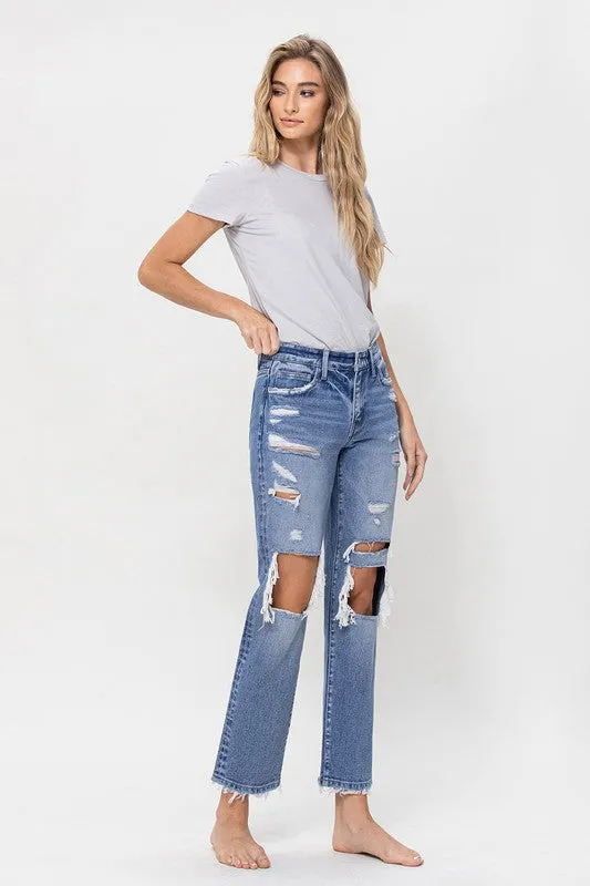 Earrings Flying Monkey MID RISE CROP STRAIGHT JEANS Earrings Flying Monkey MID RISE CROP STRAIGHT JEANS