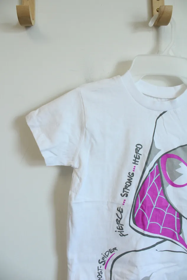 Earrings Marvel Marvel SpiderVerse Spider Gwen Ghost Spider White Shirt Youth 78
