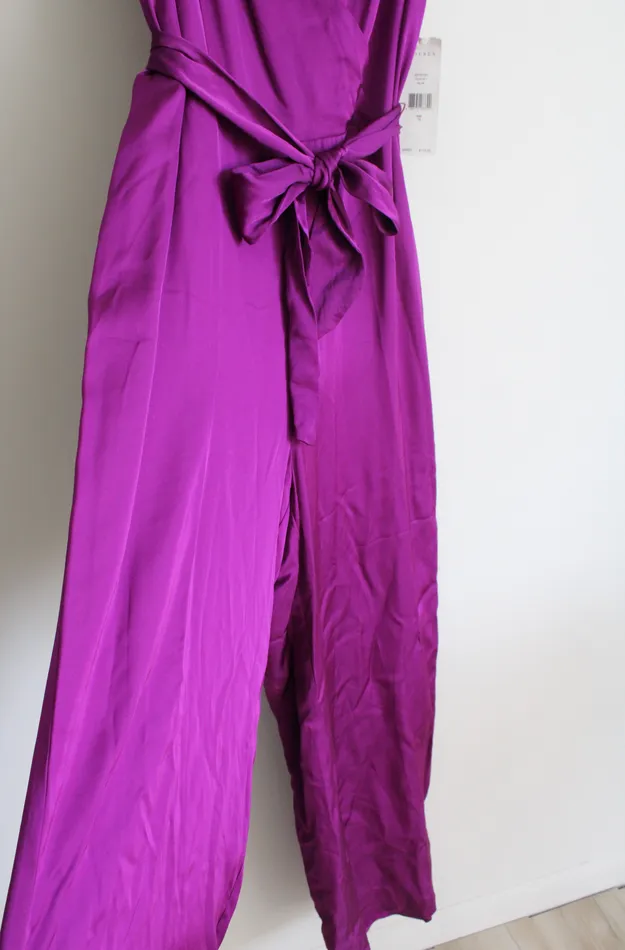 Earrings Ralph Lauren NEW Lauren Ralph Lauren Purple Satin Jumpsuit 12