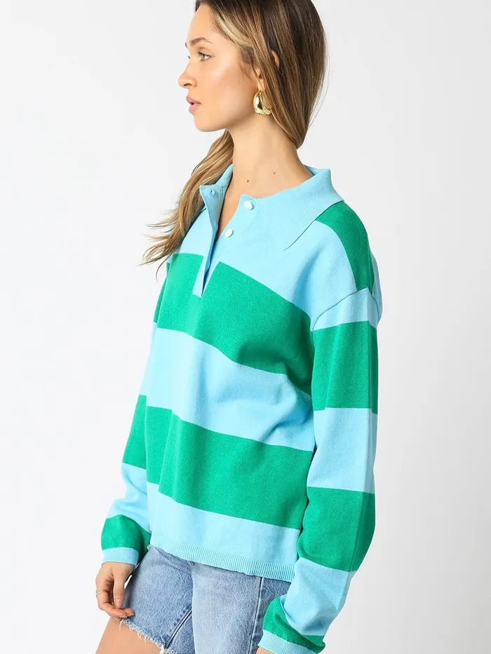Earrings Rory Rugby Sweater Olivaceous
