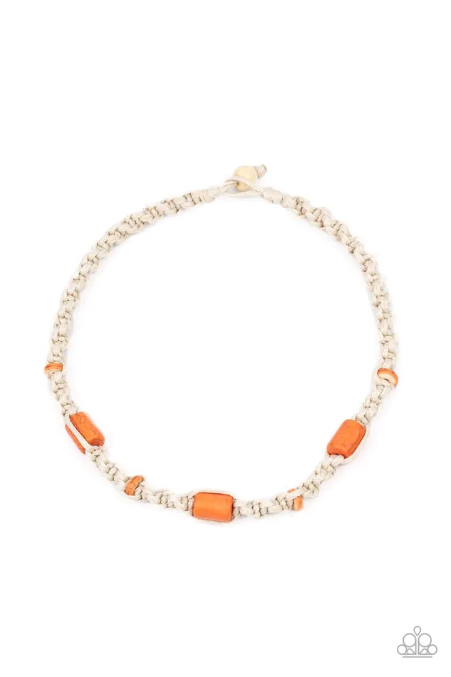 Explorer Exclusive Orange Paparazzi Accessories Earrings