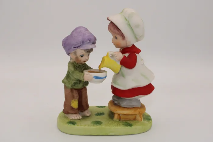 Feed The Lambs Figurine Jubilee Thrift Earrings