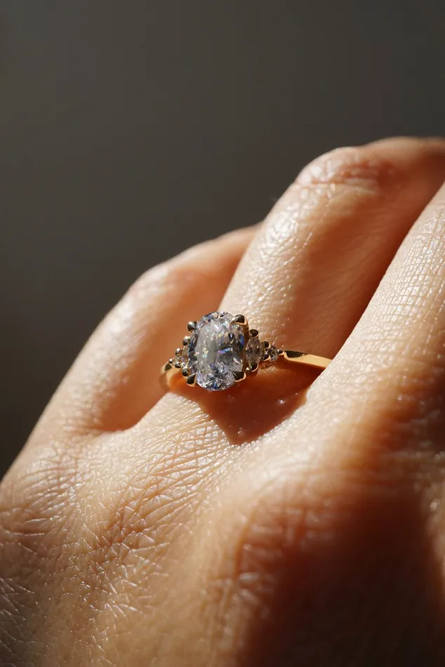 Foe Dear Rings Hana Ring White Lab Grown Diamond madetoorder