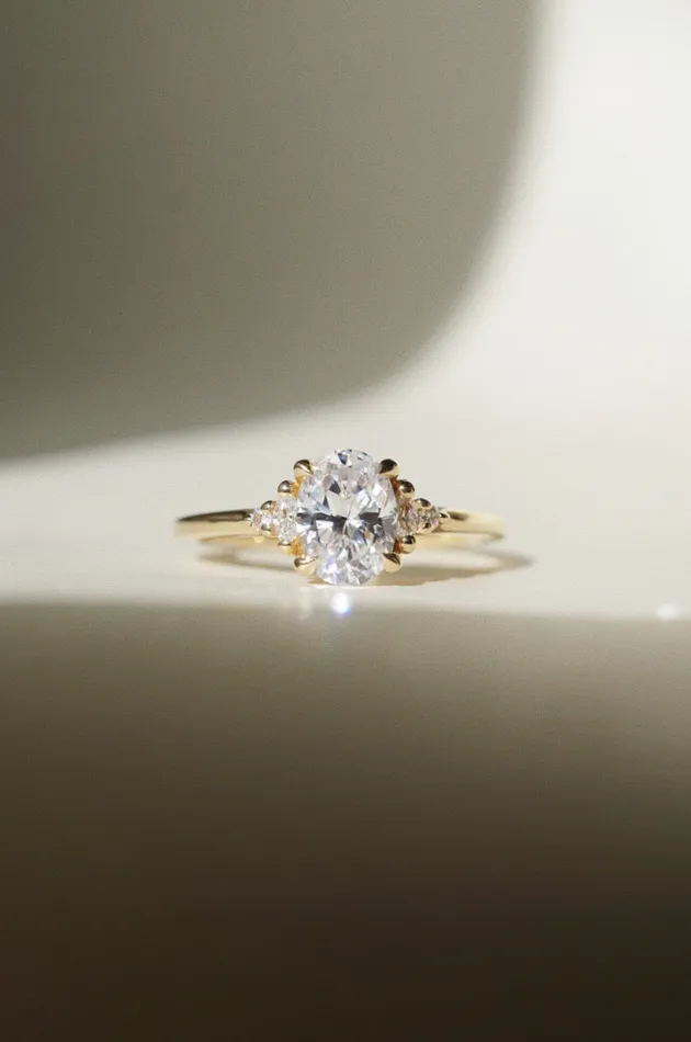 Foe Dear Rings Hana Ring White Lab Grown Diamond madetoorder
