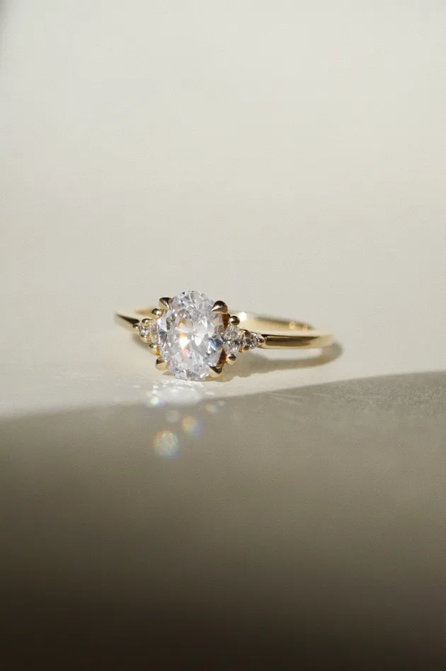 Foe Dear Rings Hana Ring White Lab Grown Diamond madetoorder