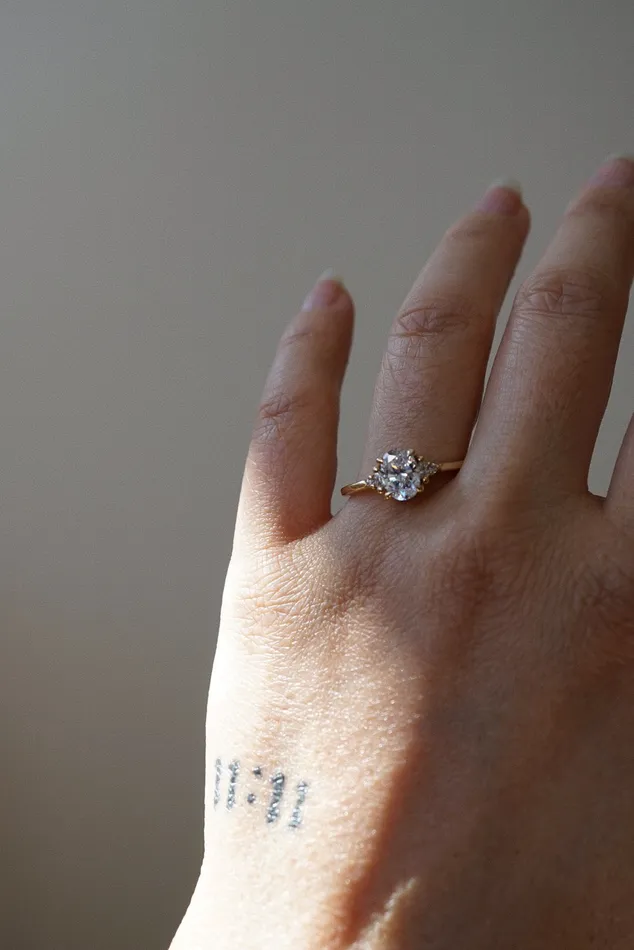 Foe Dear Rings Hana Ring White Lab Grown Diamond madetoorder