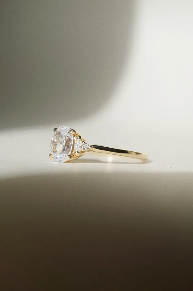 Foe Dear Rings Hana Ring White Lab Grown Diamond madetoorder