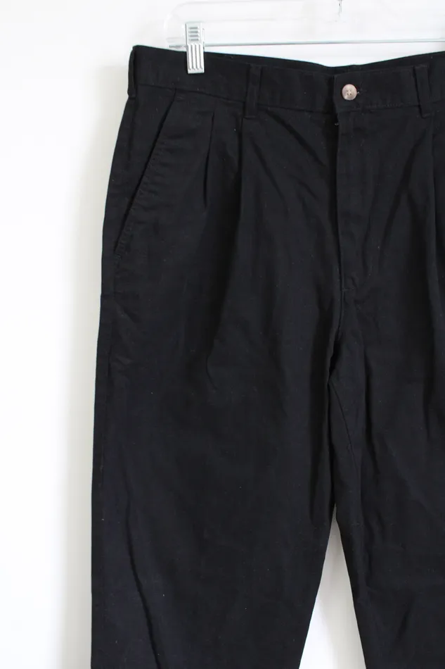 George Black Khaki Pants 34X32 George Rings
