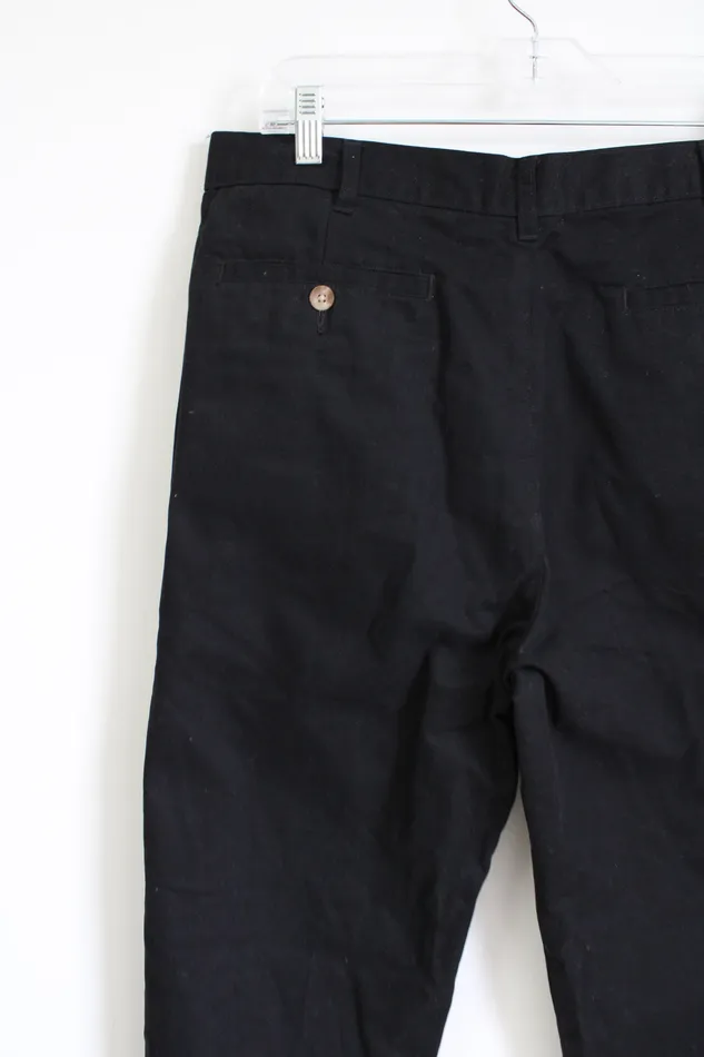 George Black Khaki Pants 34X32 George Rings