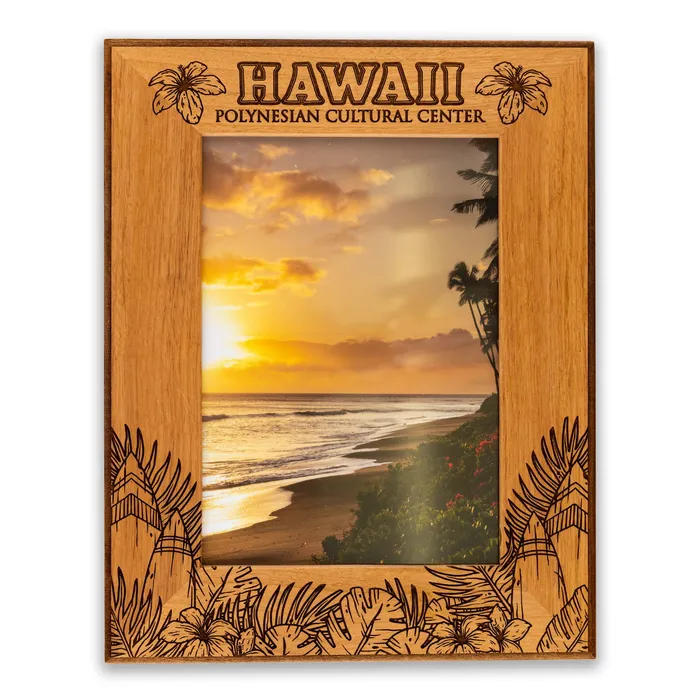 GIFTWORKSPLUS Earrings Wooden Vertical SurfboardThemed PCC Frame