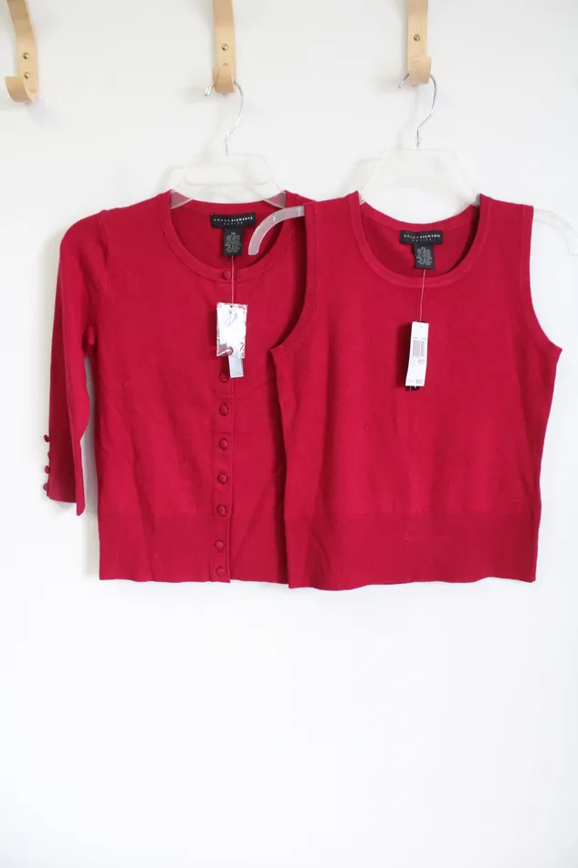Grace Elements Earrings NEW Grace Elements Butter Soft Magenta Pink Knit Matching Tank Cardigan PS Petite Grace Elements Earrings NEW Grace Elements Butter Soft Magenta Pink Knit Matching Tank Cardigan PS Petite