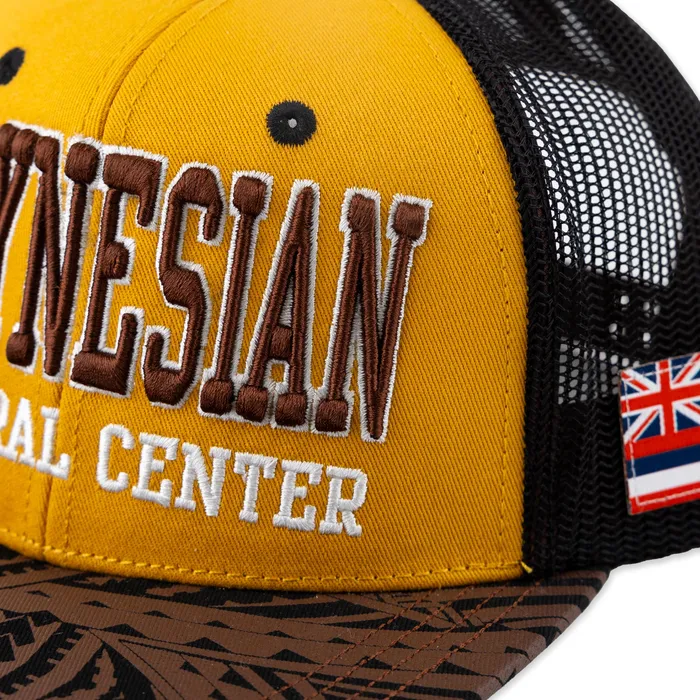 GREATMOUNTAINWE Necklaces Flat Visor Polynesian Cultural Center Ball Cap Yellow and Black