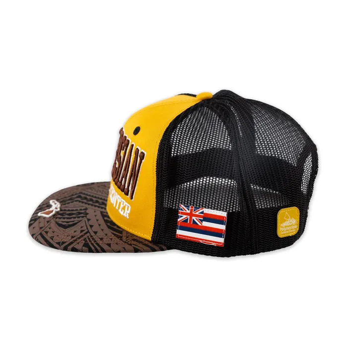 GREATMOUNTAINWE Necklaces Flat Visor Polynesian Cultural Center Ball Cap Yellow and Black