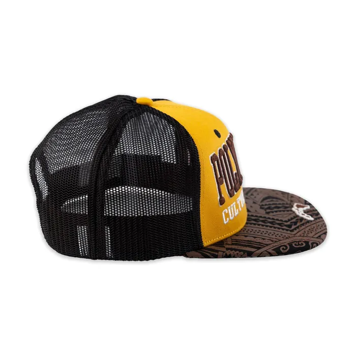 GREATMOUNTAINWE Necklaces Flat Visor Polynesian Cultural Center Ball Cap Yellow and Black